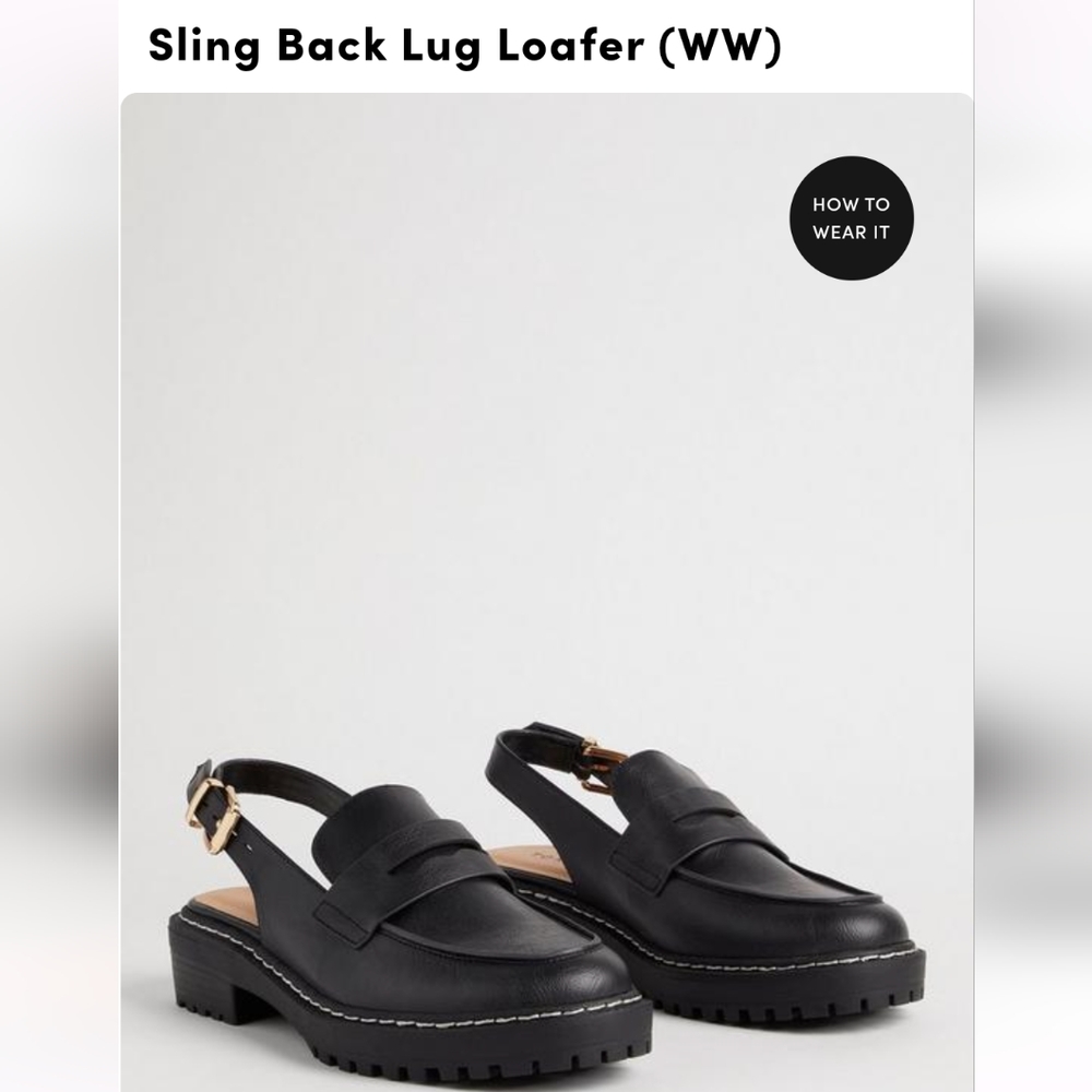 Sling back loafers
